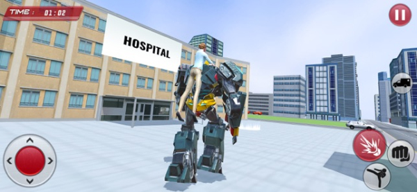 救护车紧急机器人3D