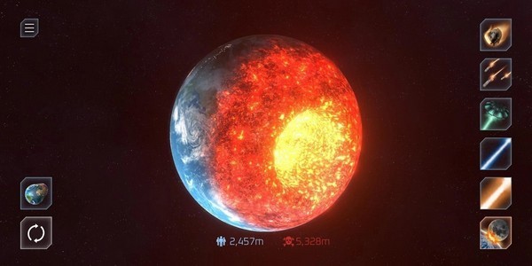 模拟地球爆炸