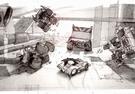 《死亡赛车：再生》游戏原画 满屏的抽象风格